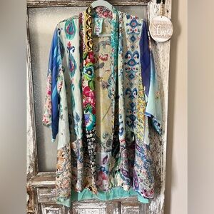 Johnny Was Silk Patchwork Kimono - L